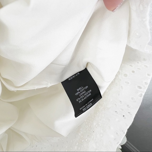 Majorelle White Tie Strap Eyelet Dress Revolve Size Small S - Picture 6 of 6